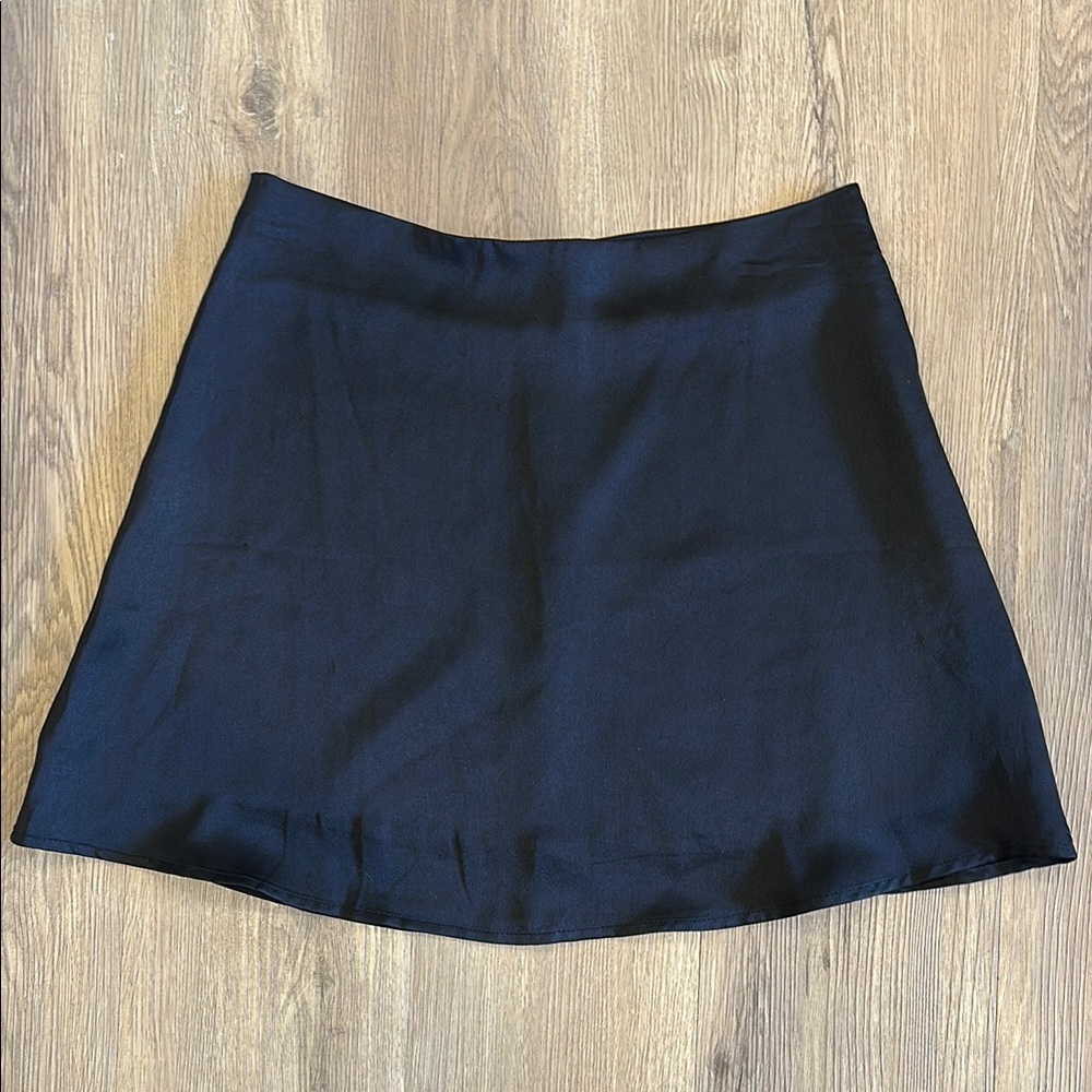 Satin Black Women's Skirt